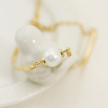 Trendy Jewelry Charm Gold Pearl Chain Bracelet Cuff Bangle For Women J4U66
