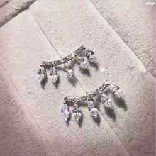 Trendy Silver Plated Crystal Rhinestone Jewelry Ear Cuff Ear Clip Ear Studs Women Earrings J4U66