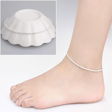 Trendy Silver Plated Hemp Rope Chain Bracelet Anklet Women Jewelry 21CM Silver Foot Jewelry For Women J4U66