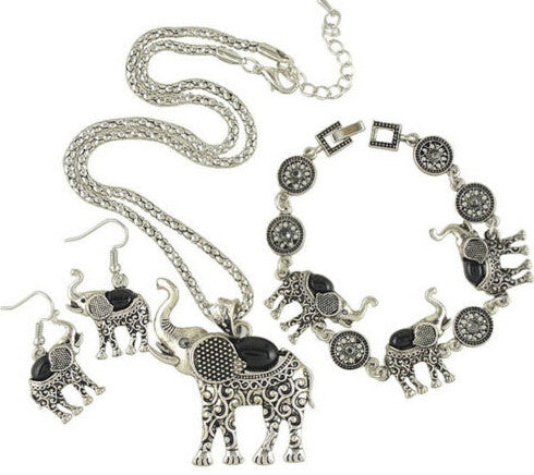 Turquoise Elephant Shape Elegant Necklace/ Bracelet /Earrings Mix Options J4U66