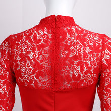 turtleneck long sleeve lace party dress midi sexy club bandage bodycon dress women elastic work pencil dresses J4U66