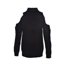 Turtleneck off shoulder knitted sweater women tricot pullover jumpers Pull femal oversized capes J4U66