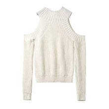 Turtleneck off shoulder knitted sweater women tricot pullover jumpers Pull femal oversized capes J4U66