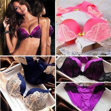 Underclothes Underwear Women Bras B C cup Lingerie set With Brief Sexy Lingerie Lace Embroidery Bra Sets Bowknot Bras J4U66