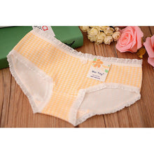 Underwear Cotton Panties 10 Color Cute Lady Sexy Plaid Underwear Comfortable Lingerie Girl Briefs PY3 J4U66