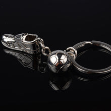 Unique Metal Ring Key Chain Keyfob Cool Soccer Shoe Lovely Keyrings J4U66