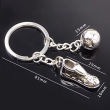 Unique Metal Ring Key Chain Keyfob Cool Soccer Shoe Lovely Keyrings J4U66