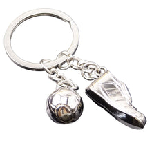 Unique Metal Ring Key Chain Keyfob Cool Soccer Shoe Lovely Keyrings J4U66