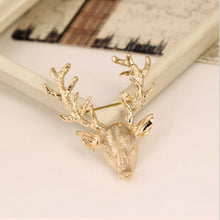 Animal Xmas Popular Brooches Styling Jewelry S Cute Gold Plated Deer Antlers Head Pin Brooches J4U66