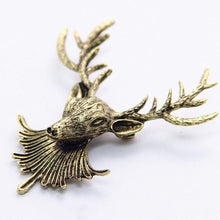 Animal Xmas Popular Brooches Styling Jewelry S Cute Gold Plated Deer Antlers Head Pin Brooches J4U66