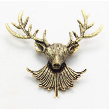Animal Xmas Popular Brooches Styling Jewelry S Cute Gold Plated Deer Antlers Head Pin Brooches J4U66