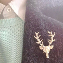 Animal Xmas Popular Brooches Styling Jewelry S Cute Gold Plated Deer Antlers Head Pin Brooches J4U66