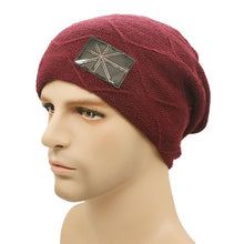 Unisex Warm Beanies Hats for Women Men Metal Wool Knitted Caps Bonnet Femme J4U66