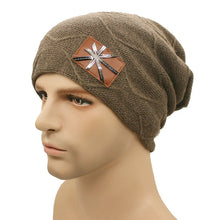Unisex Warm Beanies Hats for Women Men Metal Wool Knitted Caps Bonnet Femme J4U66