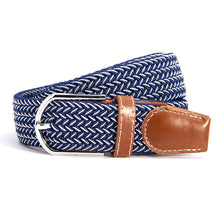 unisex canvas woven leather pin webbing metal buckle elastic waist belt men women waistband J4U66