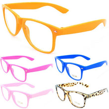 Unisex Eyewear Frames Clear Lens Nerd Glasses Square Frame Men'sWomen's Trendy Accessories J4U66