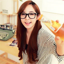 Unisex Eyewear Frames Clear Lens Nerd Glasses Square Frame Men'sWomen's Trendy Accessories J4U66