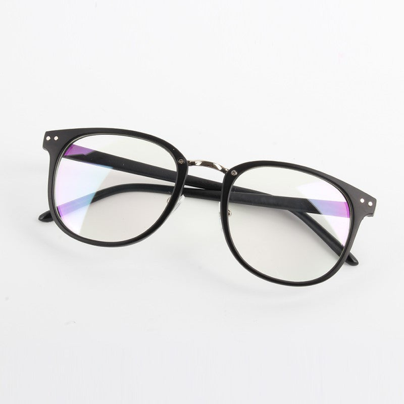 Unisex Tide Optical Glasses Round Frame Eyewear Eyeglasses Transparent Glass 4 Colors PY6 J4U66