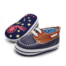 Unisex PU leather jacket casual Round Toe Soft Leather shoes J4U66
