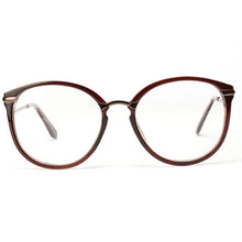 Unisex Women Men Retro Round Nerd Glasses Curving Earstems Semi Metal Frame Spectacles Oculos Feminino J4U66
