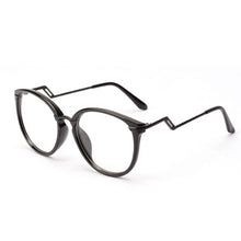 Unisex Women Men Retro Round Nerd Glasses Curving Earstems Semi Metal Frame Spectacles Oculos Feminino J4U66