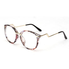 Unisex Women Men Retro Round Nerd Glasses Curving Earstems Semi Metal Frame Spectacles Oculos Feminino J4U66