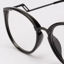 Unisex Women Men Retro Round Nerd Glasses Curving Earstems Semi Metal Frame Spectacles Oculos Feminino J4U66
