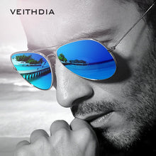 veithdia classic polarized sunglasses men women colorful reflective coating lens eyewear accessories sun glasses J4U66
