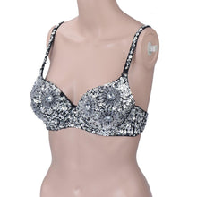 Valentine's Day Sexy Bras Women Party Punk Goth Chrysanthemum Silver Studded Bra Sexy Bras for women J4U66