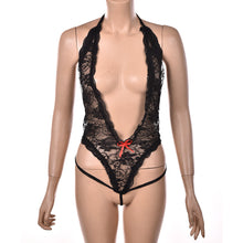 Valentine's day sexy lingerie White black lace deep_v neck sexy underwear erotic lingerie sexy costumes J4U66
