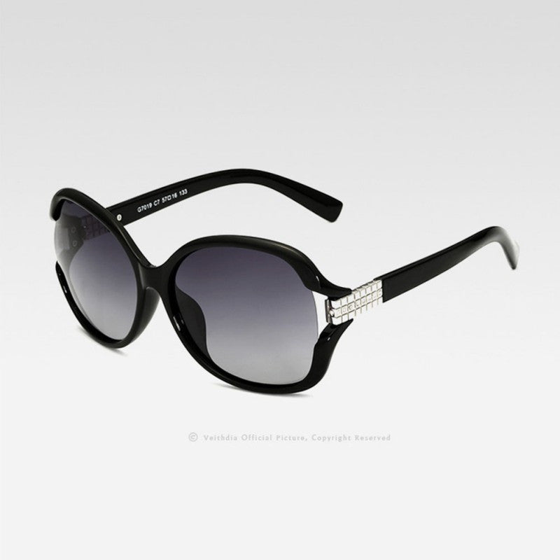 veithdia vintage women large sun glasses polarized diamond ladies  sunglasses outdoor goggles lunette de oleil J4U66