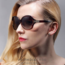veithdia vintage women large sun glasses polarized diamond ladies  sunglasses outdoor goggles lunette de oleil J4U66