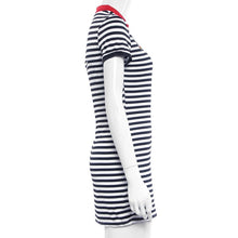 Vestidos Women Stripe Bodycon Dress Casual White Plus Size Sexy Slim Mini Dresses J4U66