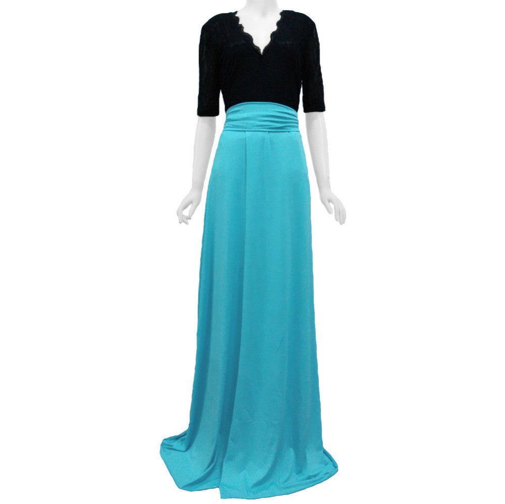 vestidos de festa femininos maxi dress sexy women casual lace chiffon dress side long dresses gown de renda J4U66