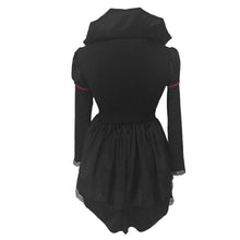 vetement femme sexi woman lingerie evil queen role play uniform cosplay costume stand neck lantern sleeve lace halloween dress J4U66