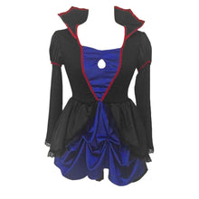 vetement femme sexi woman lingerie evil queen role play uniform cosplay costume stand neck lantern sleeve lace halloween dress J4U66