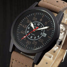 Vintage Classic Men's Waterproof Date Leather Strap Sport Quartz Army Watch J4U66