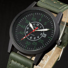 Vintage Classic Men's Waterproof Date Leather Strap Sport Quartz Army Watch J4U66