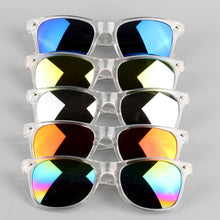 Vintage Clear Frame Sunglasses Women Square Eyewear Mirrored Lens Eyeglasses S PY6 J4U66