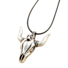 Vintage Collier Ngau Tau Alloy Necklace S Europe And America Cattle Head Pendant Necklace J4U66