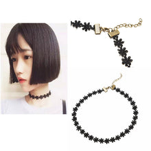 Vintage Handmade Flower tattoo Choker Bib Collar Statement Lace Necklace Bracelet For Wedding Party Steampunk J4U66