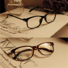 Vintage Mens Womens Clear Lens Eyewear Plastic Round Frame Nerd Geek Glasses Eyeglasses J4U66