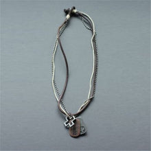 Vintage Design Leather Hemp Metal Handmade Surfer Necklace Choker For MEN J4U66