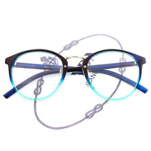 vintage optical women men leopard floral frame eyeglasses plain mirror glasses round J4U66