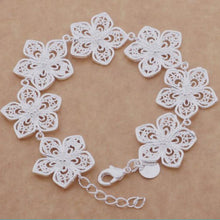 Vintage Trendy Flower Bracelet Women Girls Hollow Bracelets Bangles Jewelry Strand Bracelet J4U66