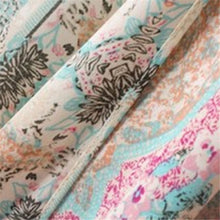 vintage women flower print tassel chiffon coat tops kimono shawl wrap cover up cardigans J4U66