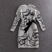 vogue womens long knitted sweater tops cardigan outerwearcoat jacket jumper J4U66