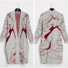 vogue womens long knitted sweater tops cardigan outerwearcoat jacket jumper J4U66