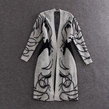vogue womens long knitted sweater tops cardigan outerwearcoat jacket jumper J4U66