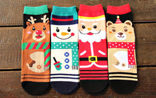 Warm Soft Cotton Cute Santa Claus Deer Socks Women Xmas Gifts  J4U66